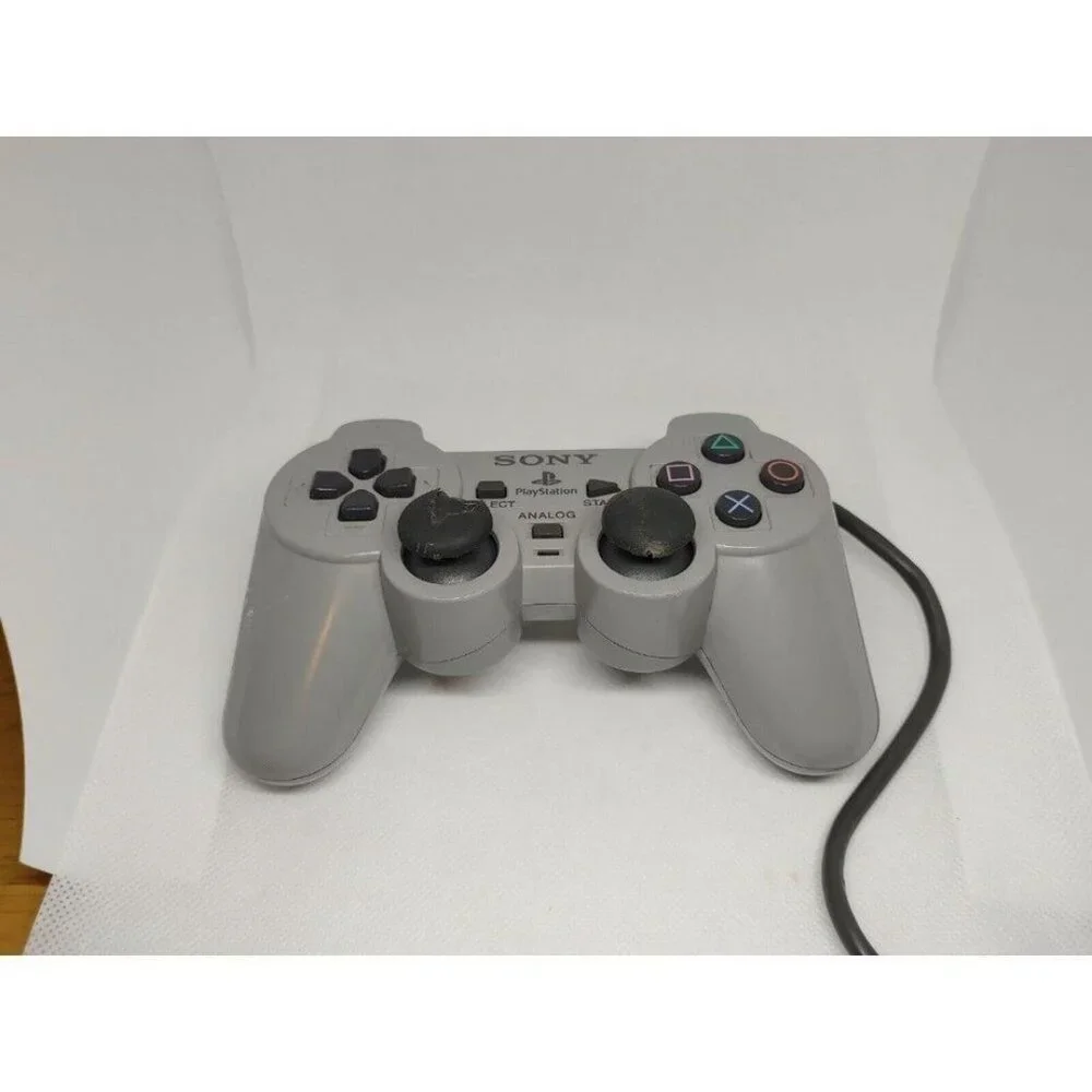 PS1 PlayStation One SCPH-1001 Console with wires and Controller TESTED